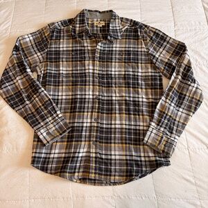 Woolrich Men’s Plaid Button Up Shirt Size L